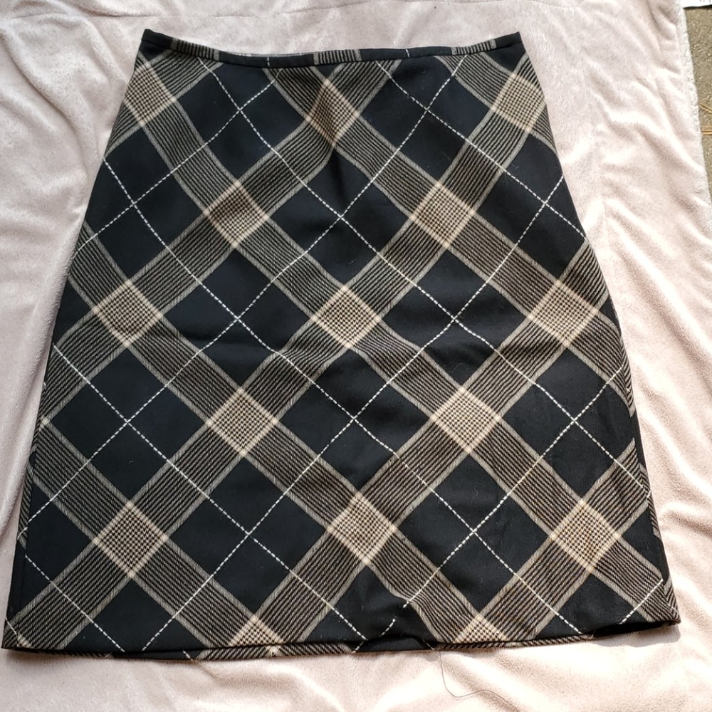 Loft Plaid Skirt